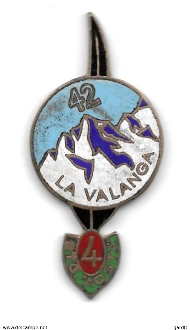 Insigne émaillé D'une Unité De Montagne De L'armée Italienne   - époque 39/45 - 1939-45