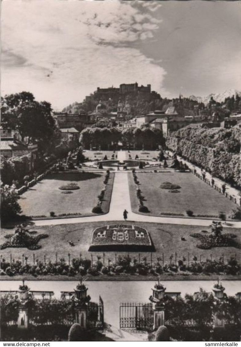 80852 - Österreich - Salzburg - Mirabellgarten Mit Festung - 1964 - Salzburg Stadt