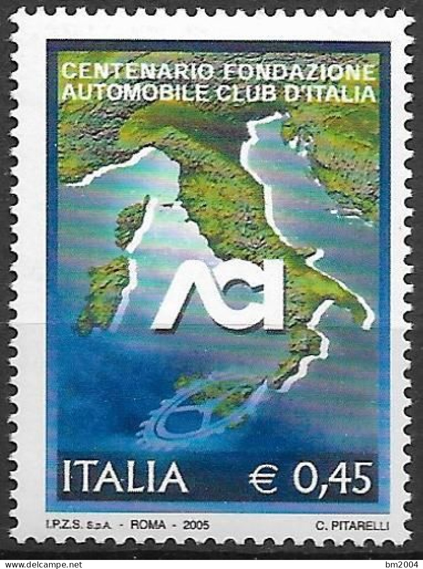 2005  Italien  Mi. 3013**MNH 100 Jahre Automobilklub Von Italien (ACI). - 2001-10: Mint/hinged