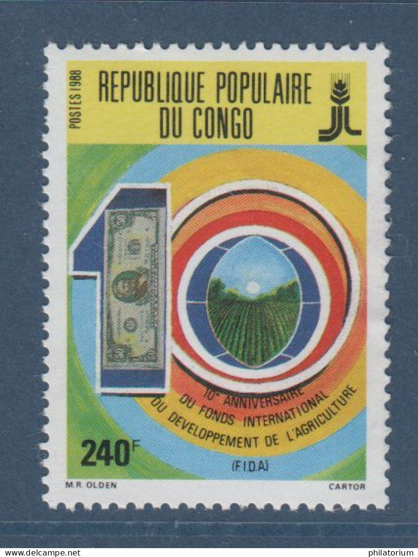 Congo, **, Yv 828, Mi 1124, SG 1120, Développement Agricole, - Mint/hinged