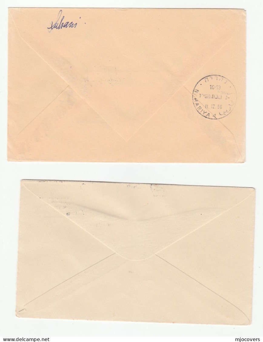 1956 - 67, 3 X GAZA  COVERS PALESTINE  Israel Stamps Cover - Storia Postale