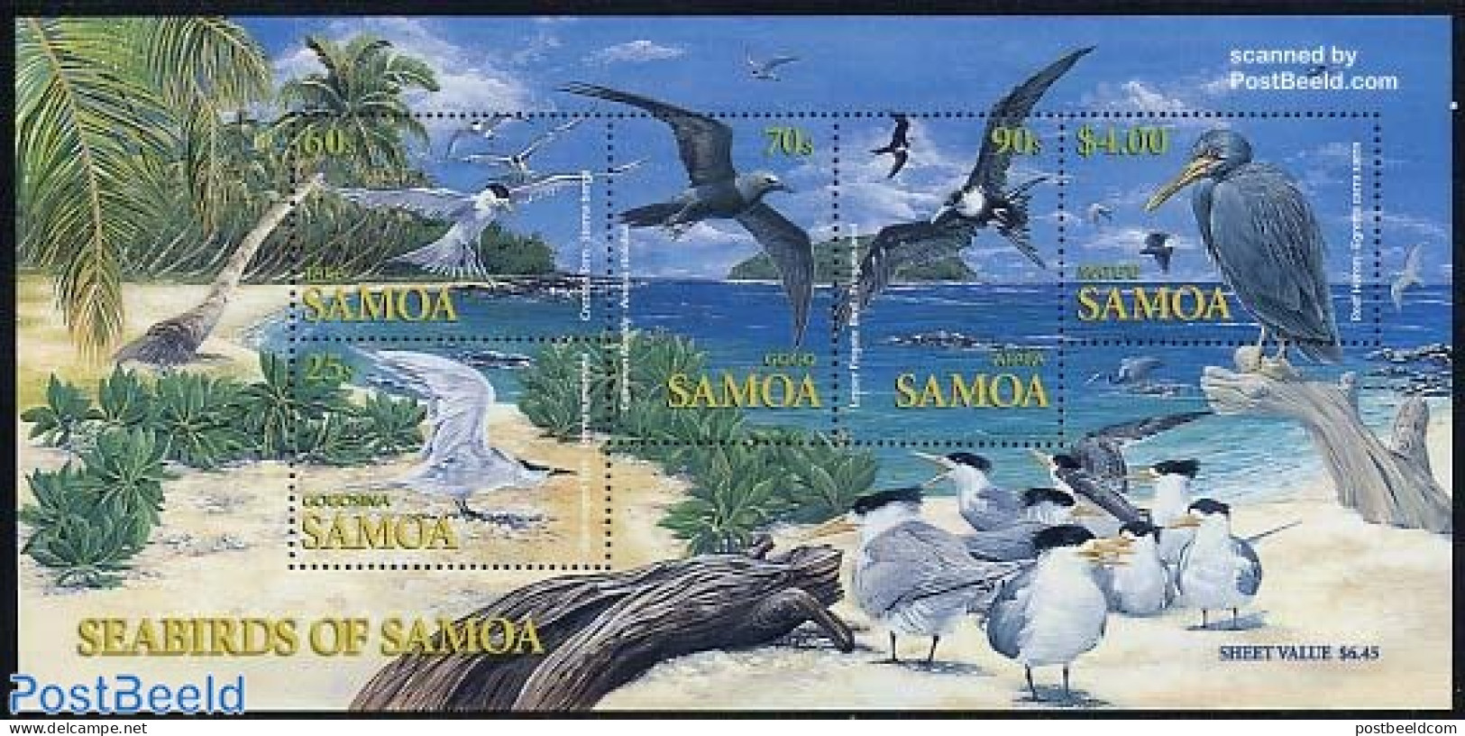 Samoa 2004 Seabirds S/s, Mint NH, Nature - Birds - Samoa