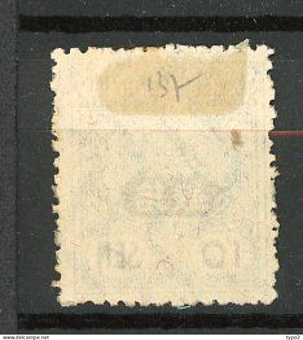 JAPON -  1914 Yv. N° 137  FilA (*)  10s Bleu Série Courante  Cote 25 Euro  BE  2 Scans - Ungebraucht