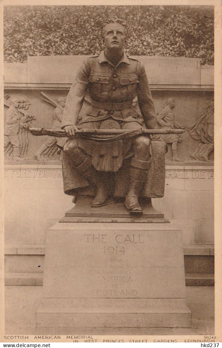 Scottish American Memorial: The Call 1914 In West Princes Street Gardens Edinburgh # 1947   4917 - Midlothian/ Edinburgh