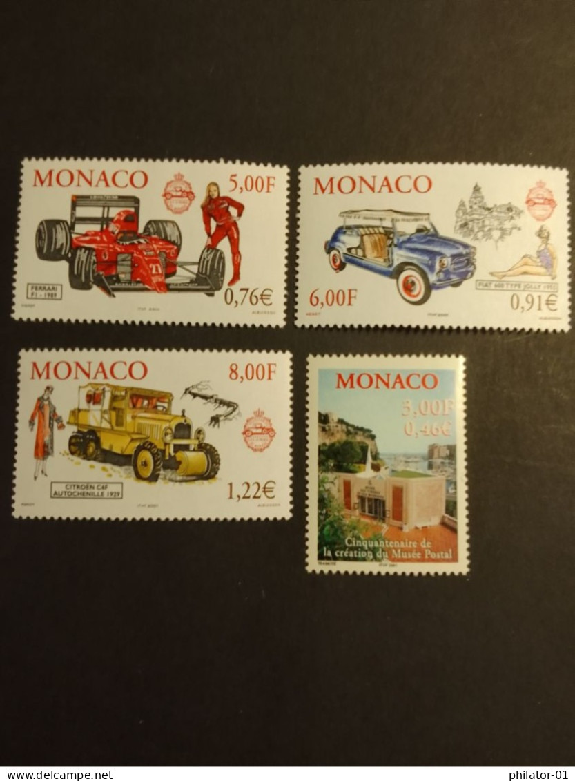 MONACO  YT 2276 à 2279 (année 2000)   Neuf Avec Gomme - Unused Stamps
