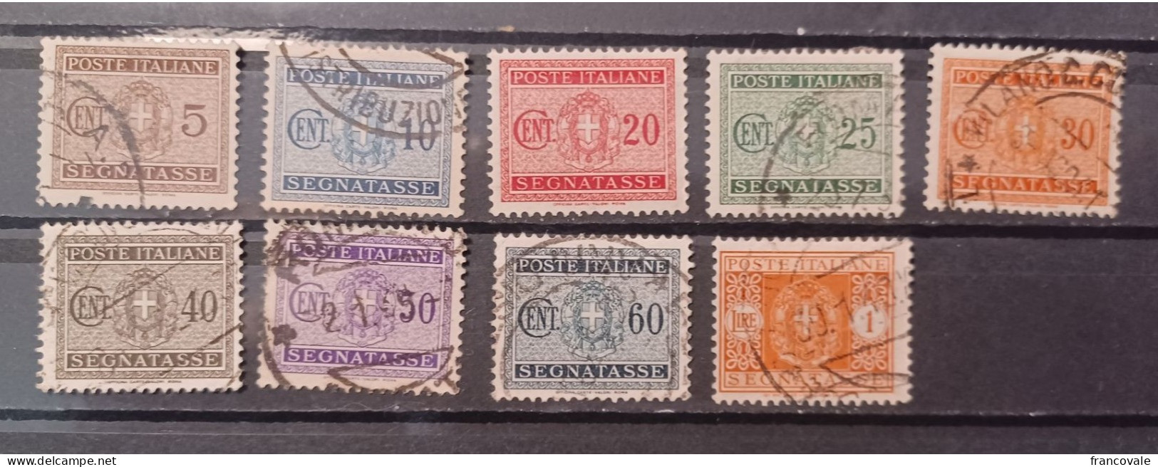 Regno 1934 Segnatasse 9 Valori - Taxe