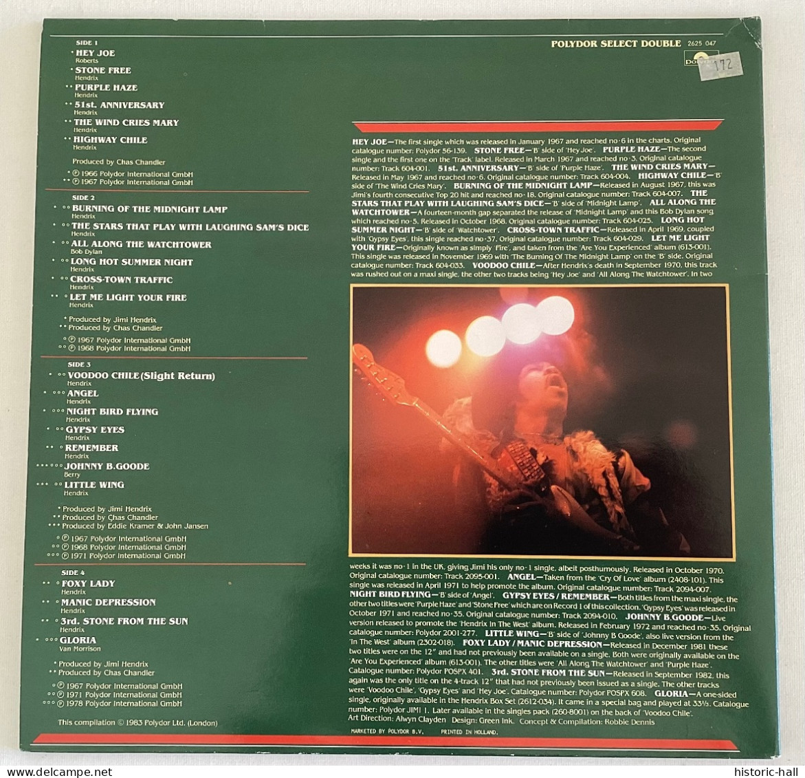 JIMI HENDRIX - The Singles Album - 2 LP - 1983 - Holland Press - Rock