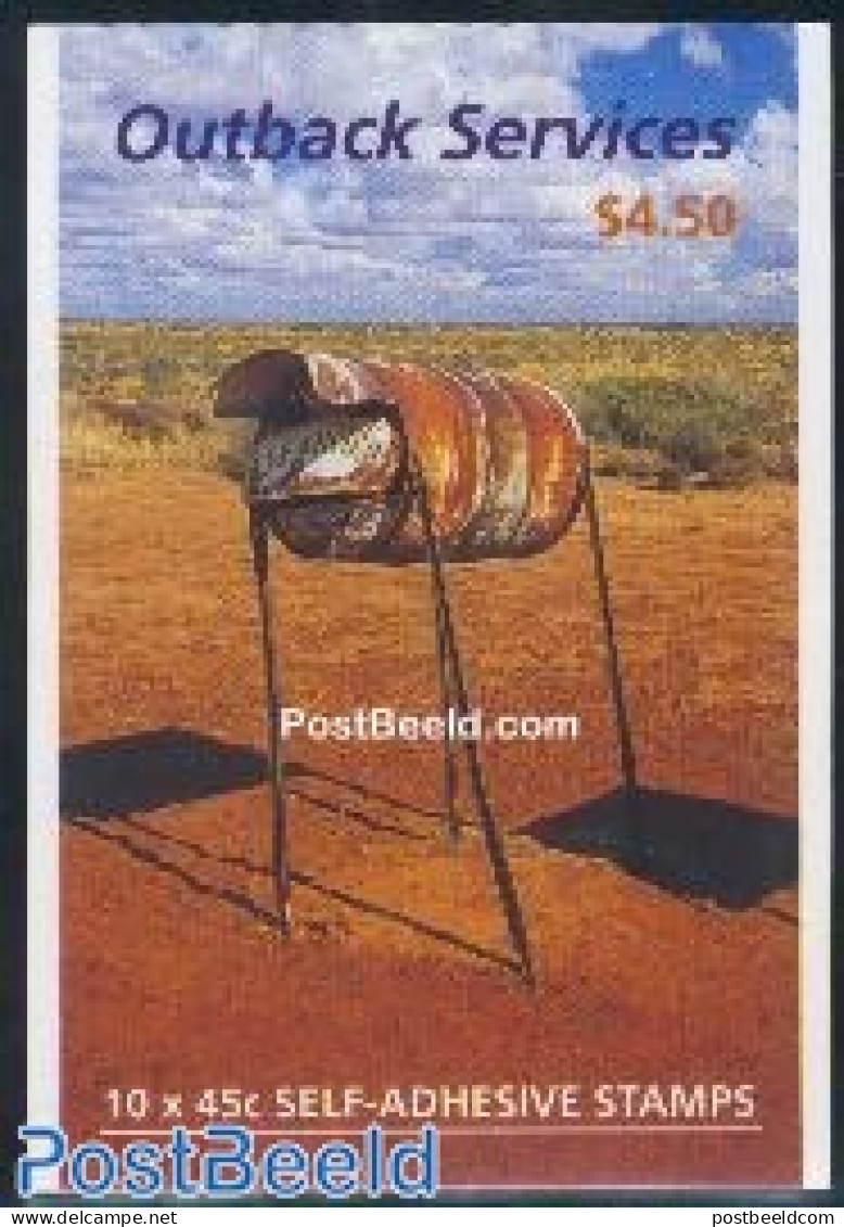 Australia 2001 Outback Services Booklet, Mint NH, Science - Transport - Telecommunication - Stamp Booklets - Automobil.. - Neufs