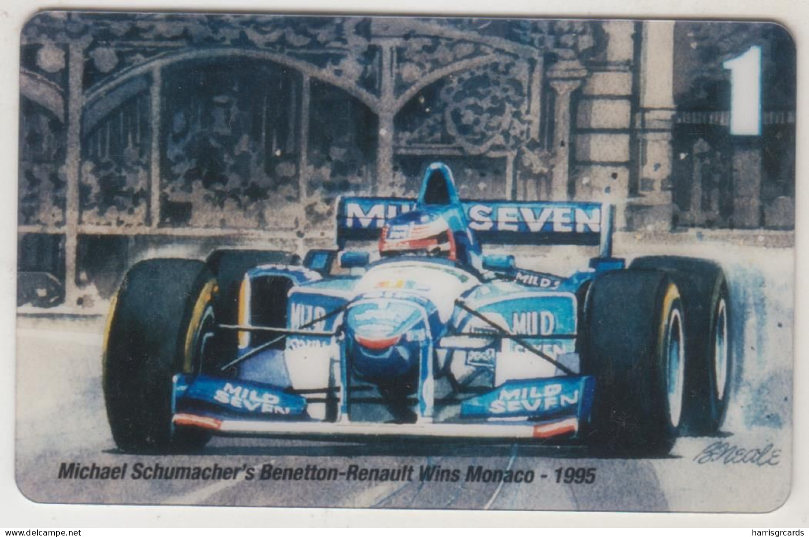 USA - Michael Schumacher's Benetton-Renault,HT Technologies Prepaid Card 10 U, Tirage 3.500, Mint - Otros & Sin Clasificación