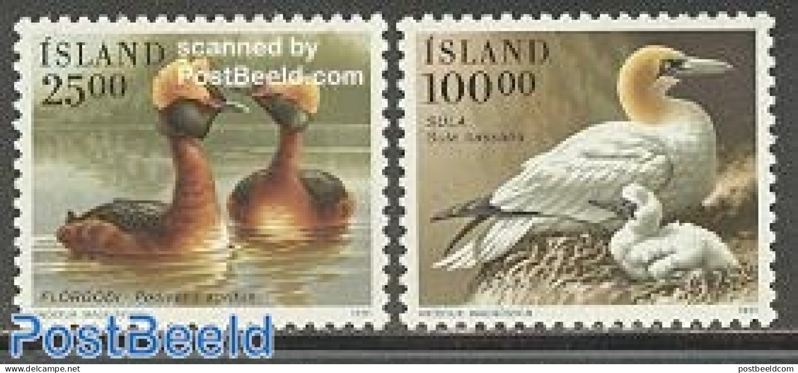 Iceland 1991 Birds 2v, Mint NH, Nature - Birds - Ducks - Ungebraucht