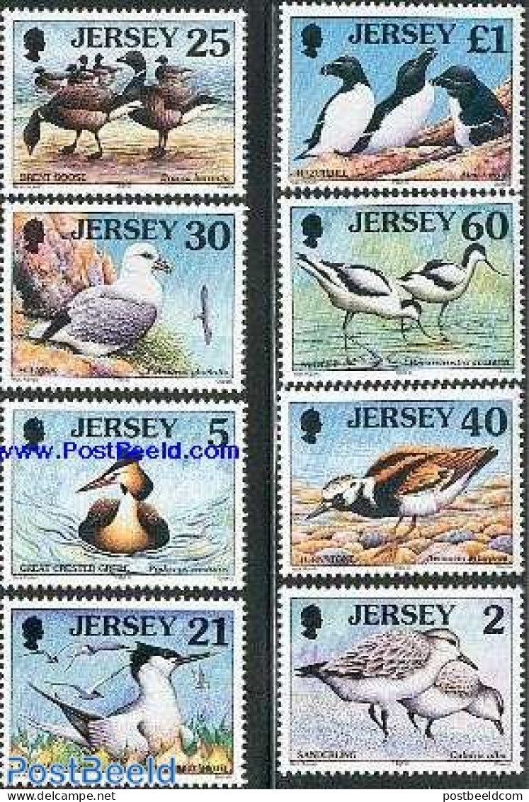 Jersey 1998 Sea Birds 8v, Mint NH, Nature - Birds - Kingfishers - Jersey