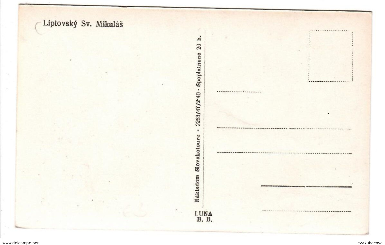 Liptovský Sv.Mikuláš. - Slovaquie