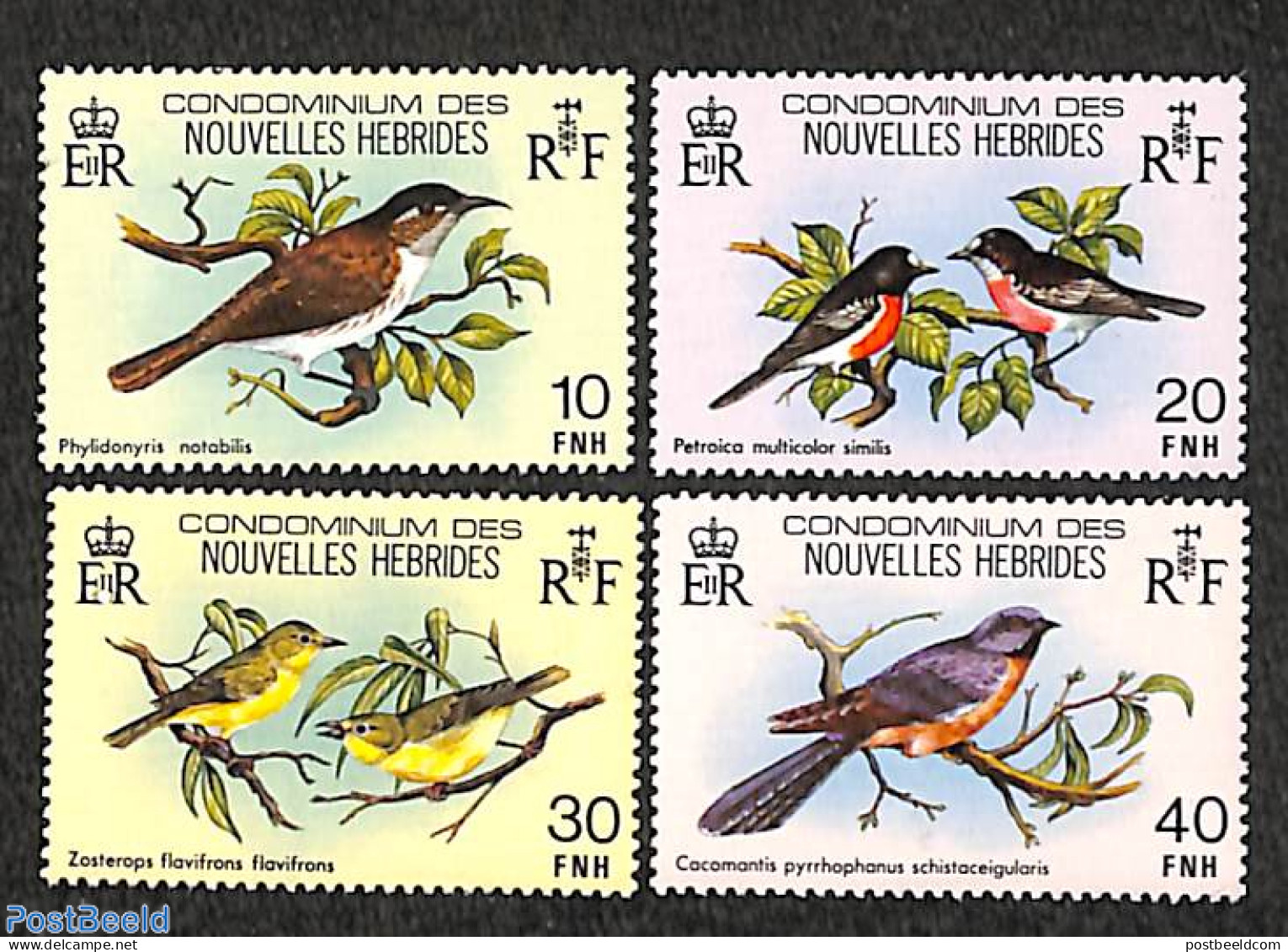 New Hebrides 1980 Birds 4v F, Mint NH, Nature - Birds - Nuevos