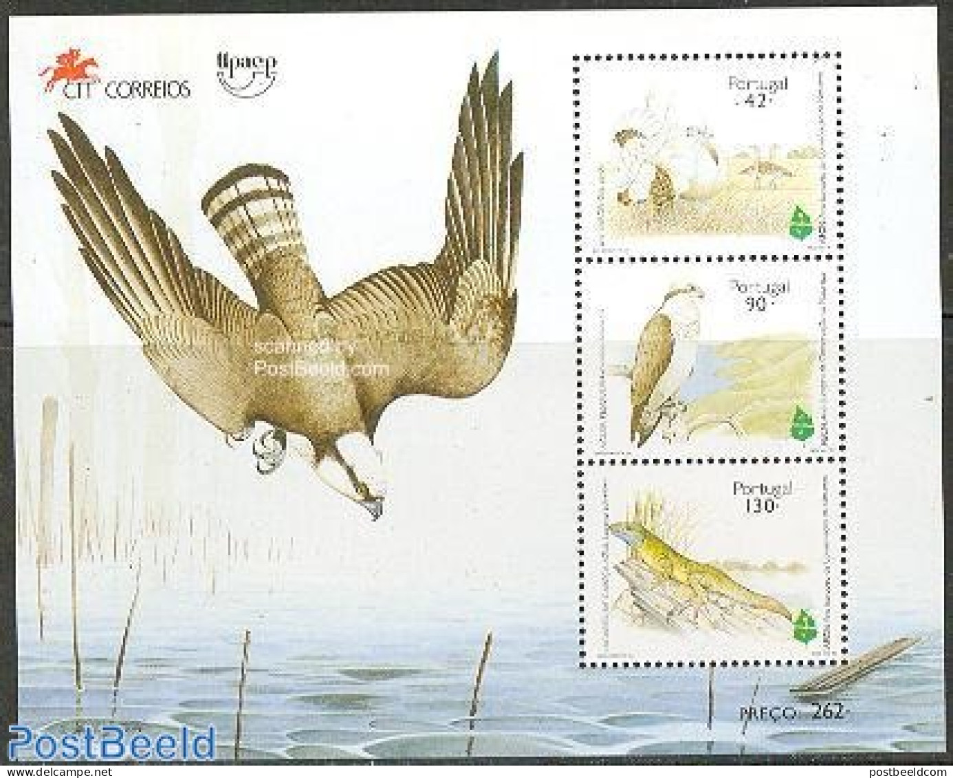 Portugal 1995 European Nature S/s, Mint NH, History - Nature - Europa Hang-on Issues - Birds - Birds Of Prey - Reptile.. - Neufs