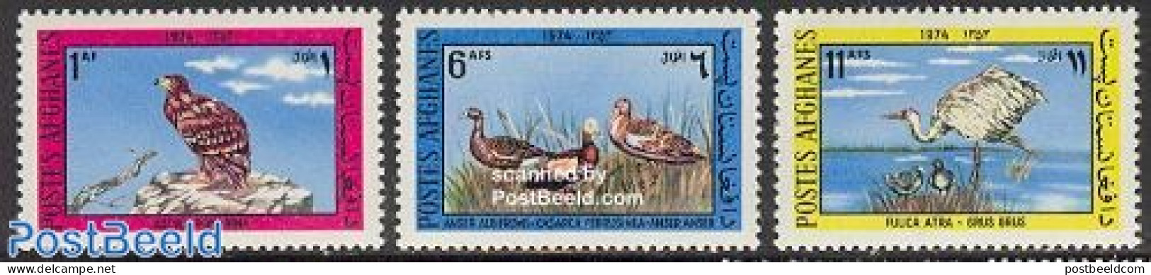 Afghanistan 1974 Birds 3v, Mint NH, Nature - Birds - Afghanistan