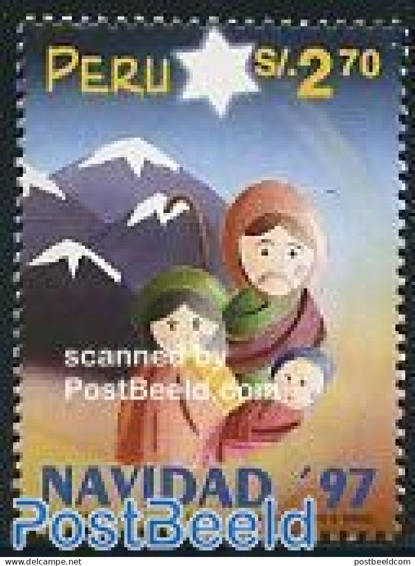 Peru 1997 Christmas 1v, Mint NH, Religion - Christmas - Kerstmis