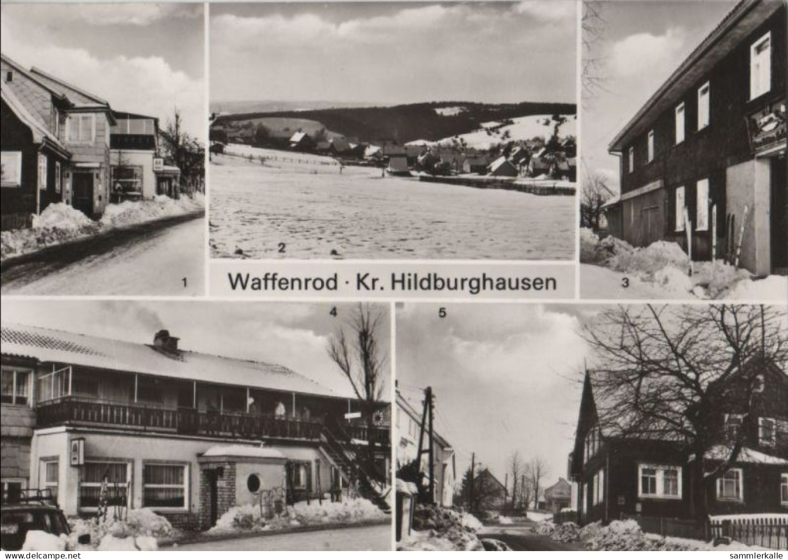 80299 - Eisfeld-Waffenrod - U.a. Gaststätte Zum Alten Hasen - 1987 - Hildburghausen