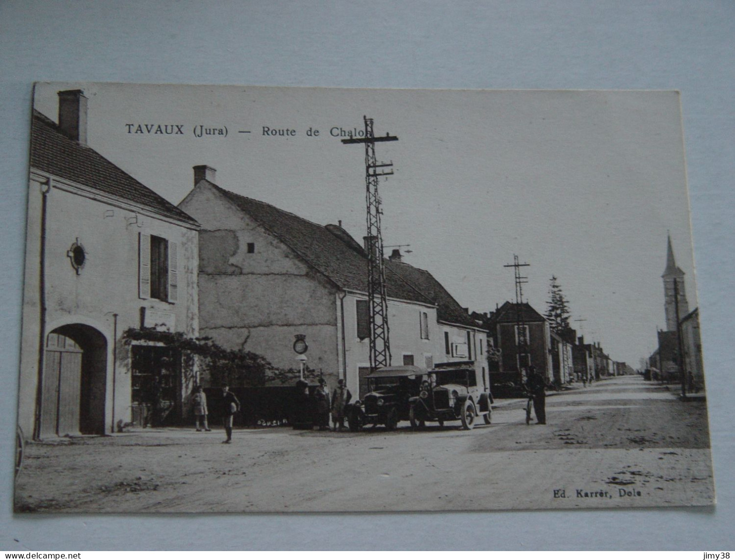 JURA-TAVAUX-ROUTE DE CHALON ANIMEE - Tavaux