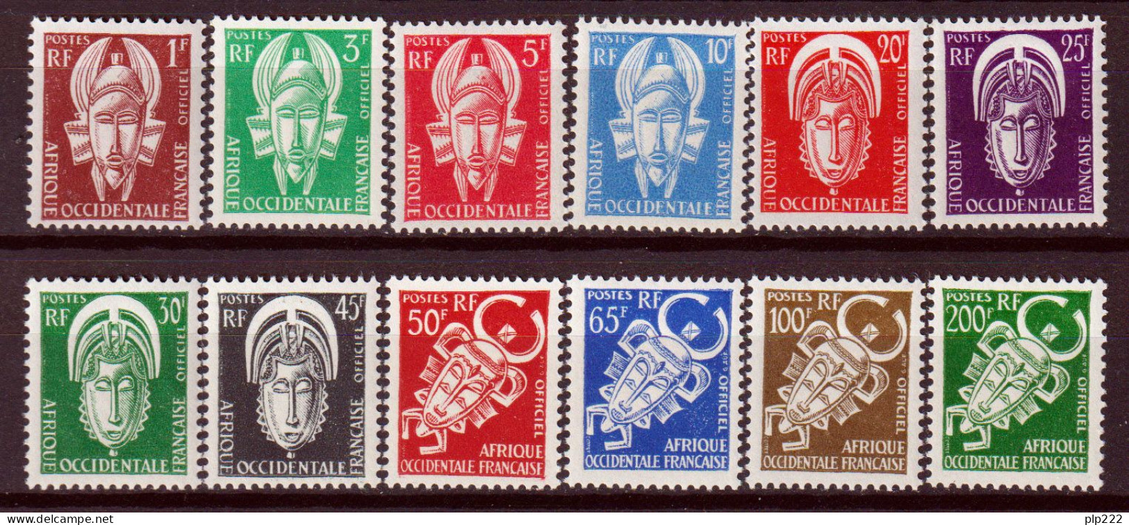 Africa Occidentale Francese 1958 Servizio Y.T.1/12 **/MNH VF - Unused Stamps