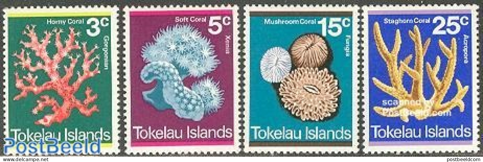 Tokelau Islands 1973 Corals 4v, Mint NH, Nature - Tokelau