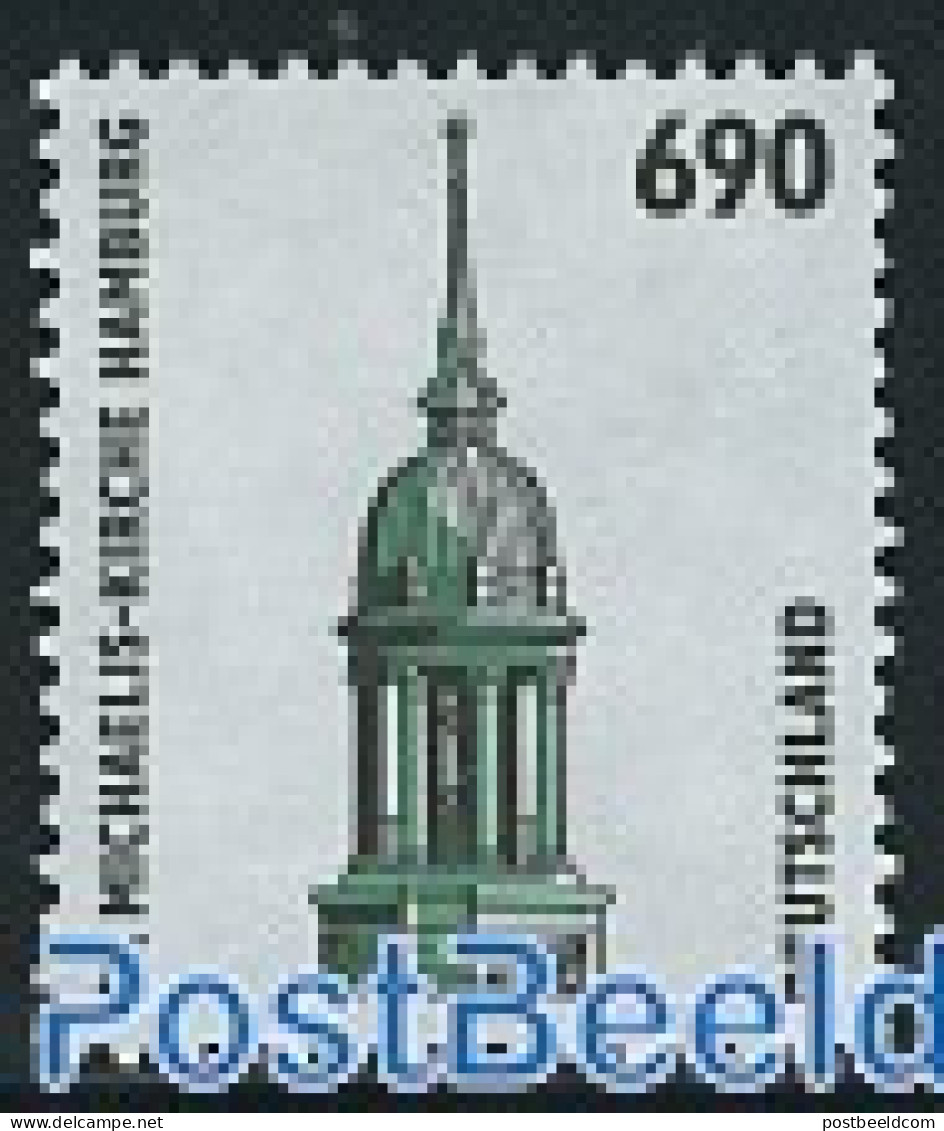 Germany, Federal Republic 1996 Coil Stamp With Number On Back-side 1v, Mint NH, Religion - Churches, Temples, Mosques,.. - Unused Stamps