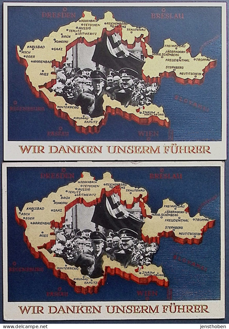 4 GANZSACHEN  1. Mai P 279 Gelaufen/ungelaufen Anschluss Österreich P 268 Gelaufen/ungelaufen - Postkarten