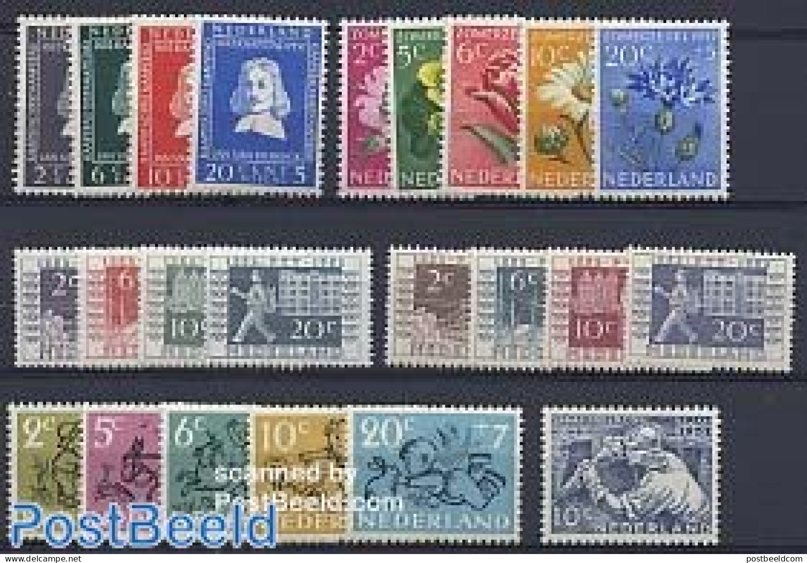 Netherlands 1952 Yearset 1952 (23v), Mint NH, Various - Yearsets (by Country) - Unused Stamps