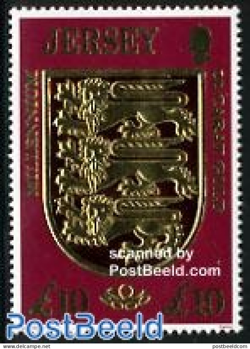Jersey 2000 Definitive, Coat Of Arms 1v, Mint NH, History - Coat Of Arms - Jersey
