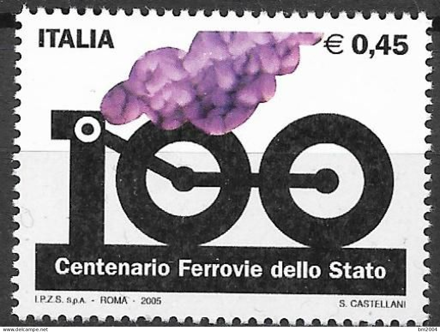 2005  Italien  Mi. 3029**MNH    100 Jahre Staatsbahnen. - 2001-10:  Nuevos