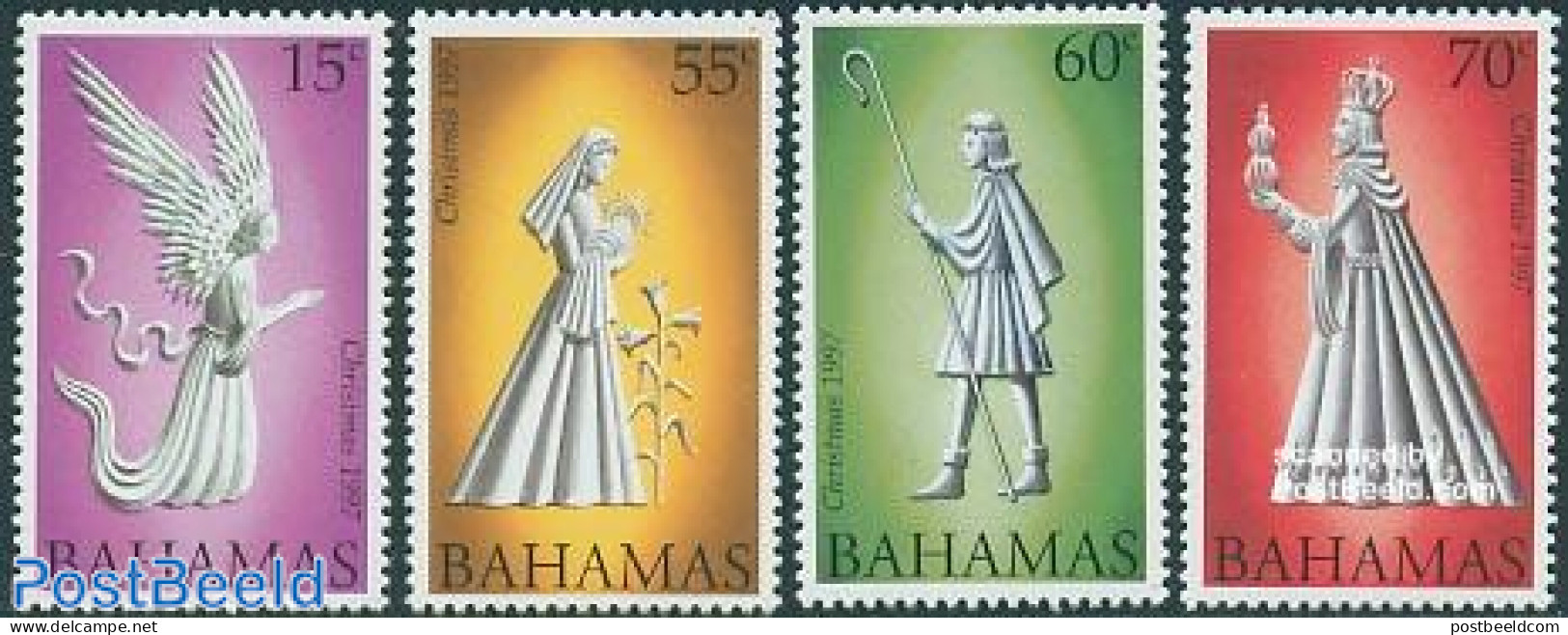 Bahamas 1997 Christmas 4v, Mint NH, Religion - Christmas - Kerstmis