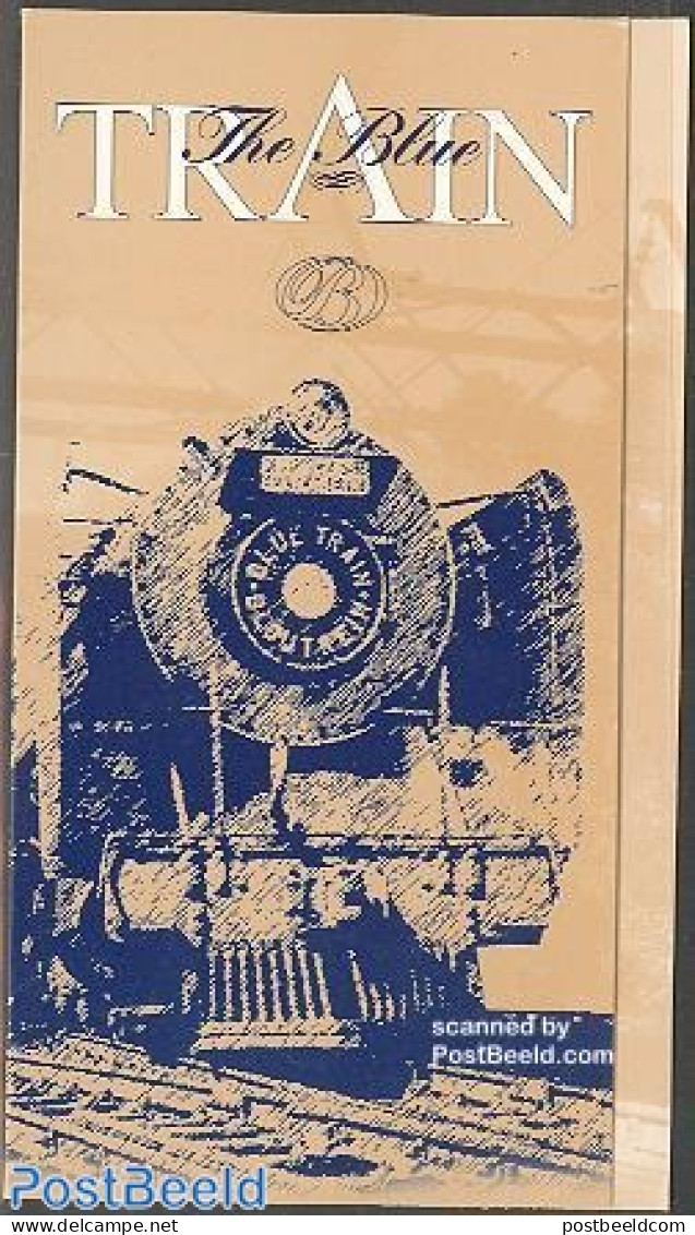 South Africa 1998 Blue Train Booklet, Mint NH, Transport - Stamp Booklets - Railways - Art - Bridges And Tunnels - Ungebraucht