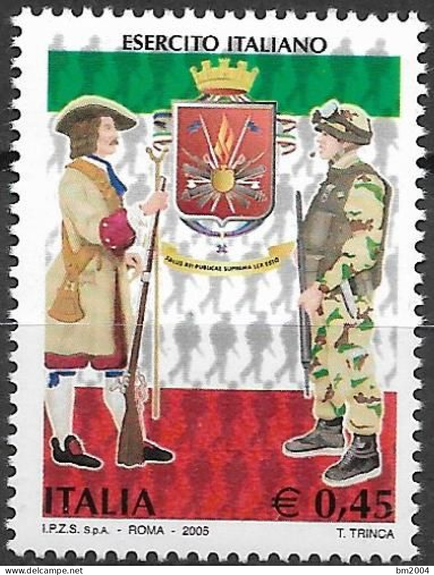 2005  Italien  Mi. 3030**MNH  Staatliche Institutionen : Das Heer - 2001-10: Neufs