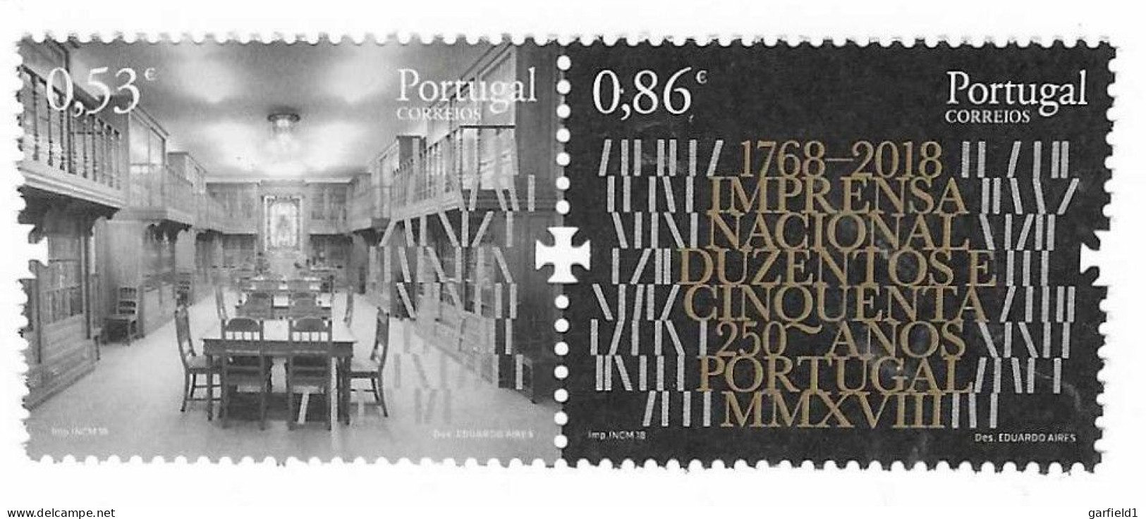 Portugal 2018 , The 250th. Anniversary Of Imprensa Nacional - Postfrisch / MNH / (**) - Unused Stamps