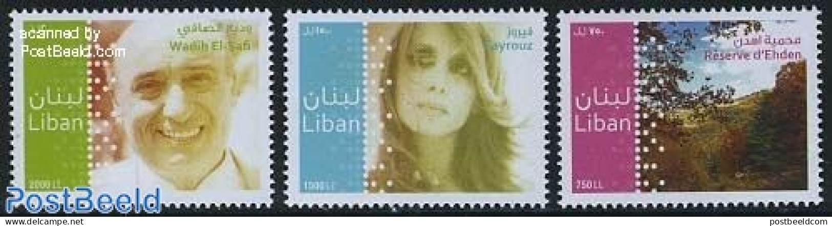 Lebanon 2011 Definitives, Artists 3v, Mint NH - Lebanon