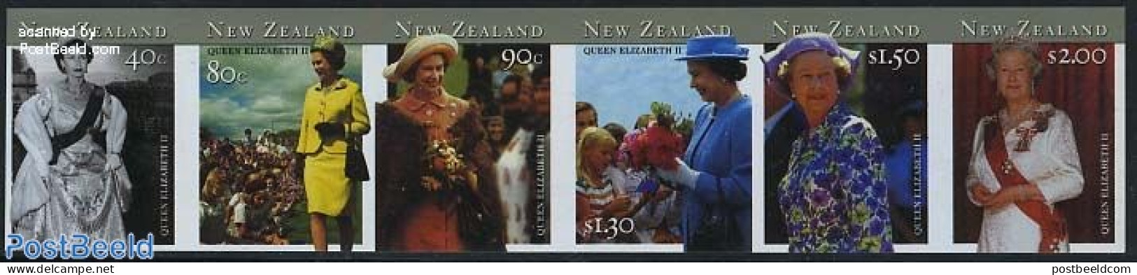 New Zealand 2001 Royal Visit 6v Imperforated [:::::], Mint NH, History - Kings & Queens (Royalty) - Neufs