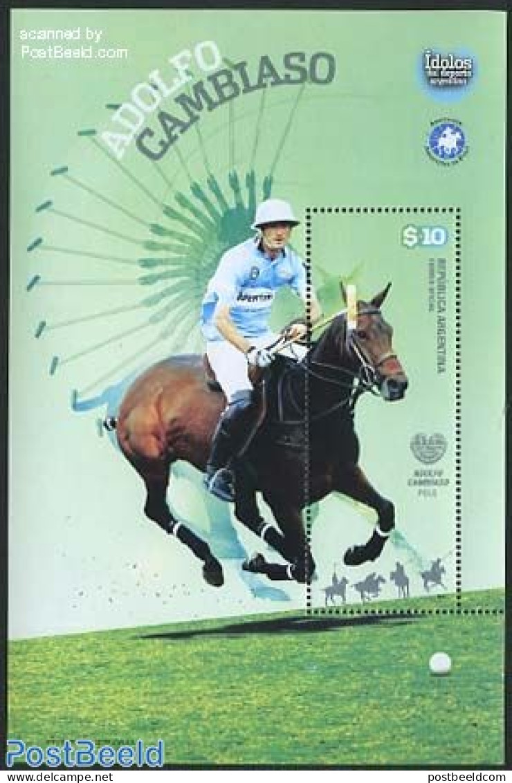 Argentina 2011 Adolfo Cambiaso, Polo S/s, Mint NH, Nature - Sport - Horses - Sport (other And Mixed) - Nuovi