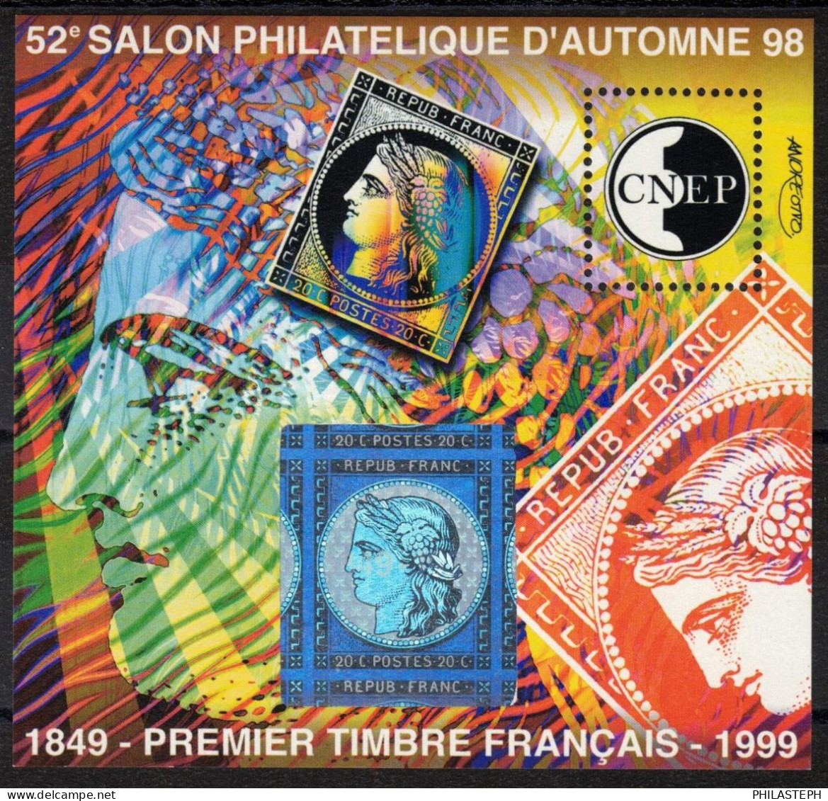 FRANCE 1999 CNEP 28 NEUF ** - 52e Salon Philatélique D'automne Paris - Cérès / Hologramme - CNEP