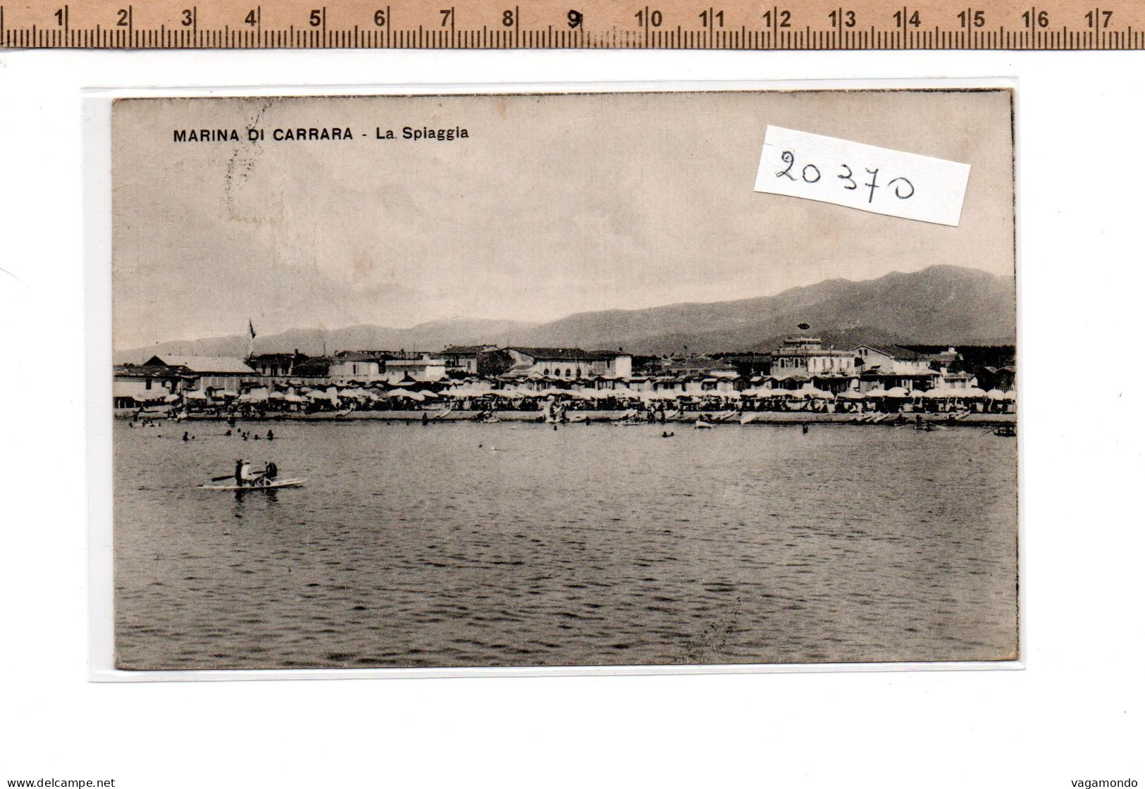 20370 MARINA DI CARRARA LA SPIAGGIA 1929 - Carrara