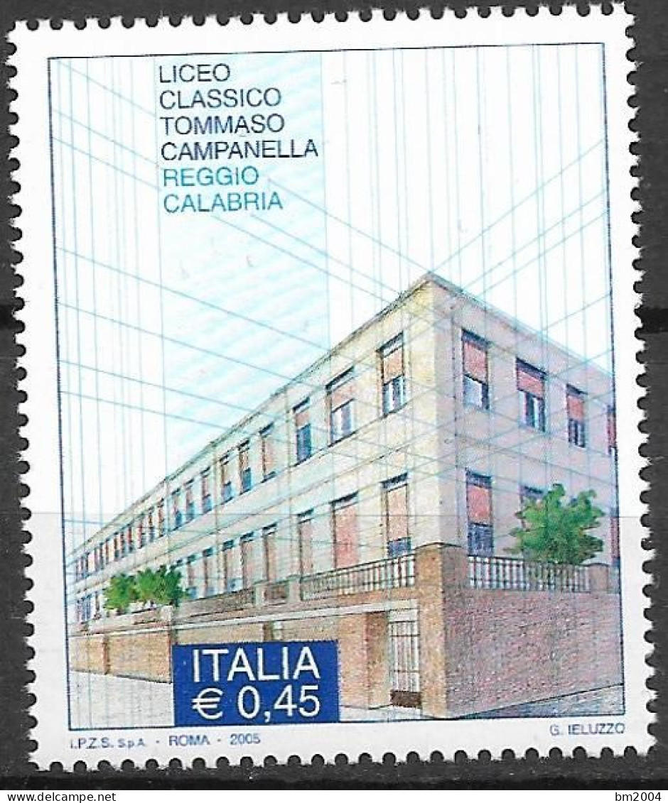 2005  Italien  Mi. 3035**MNH Humanistisches Gymnasium „Tommaso Campanella“, Reggio Calabria - 2001-10:  Nuevos