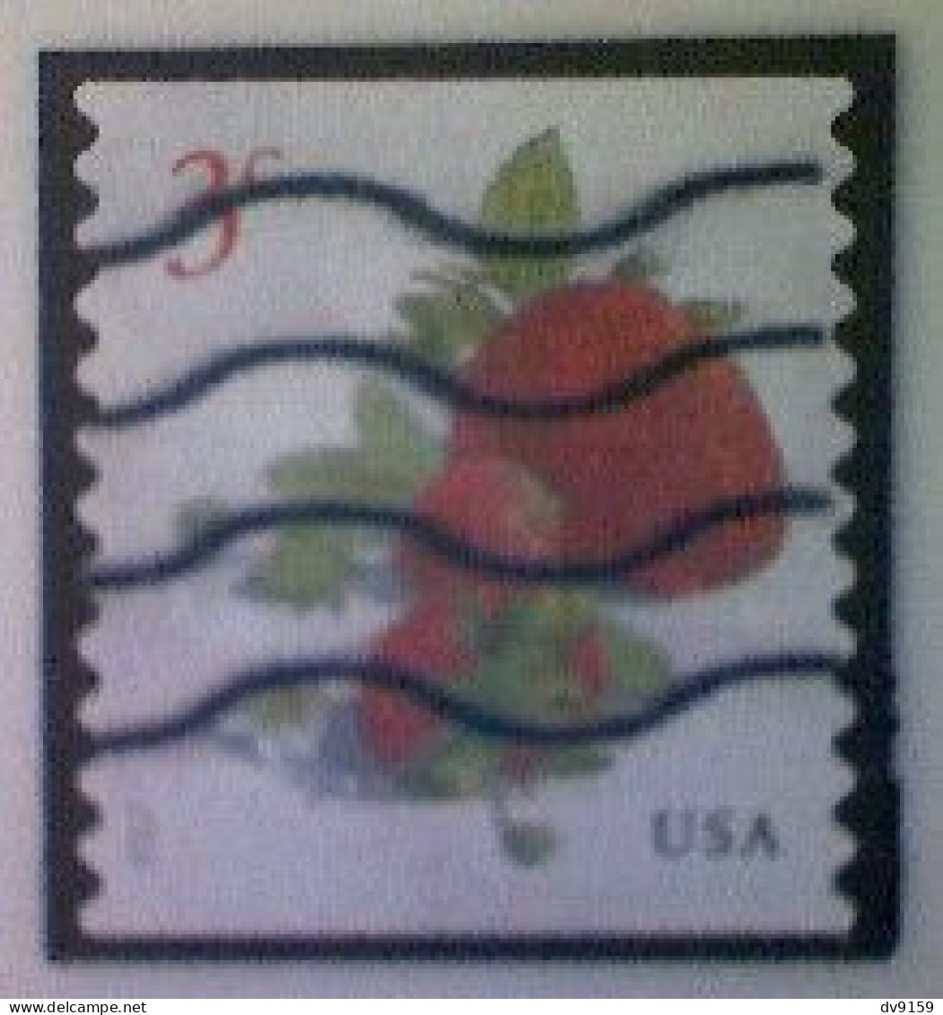 United States, Scott #5201, Used(o), 2017 Coil, Fruit Definitive: Strawberry, 3¢ - Used Stamps