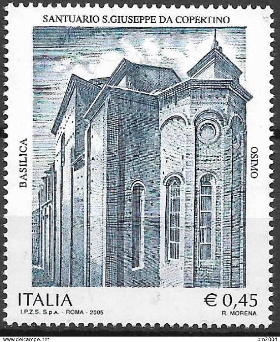 2005  Italien  Mi. 3036**MNH  Basilika San Giuseppe Da Copertino, Osimo - 2001-10:  Nuevos