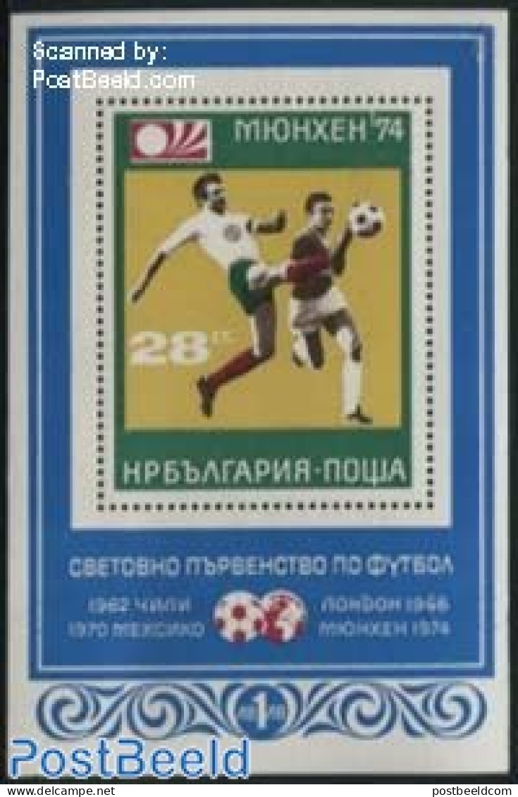 Bulgaria 1973 Football W.C. Germany S/s, Mint NH, Sport - Football - Sport (other And Mixed) - Nuovi