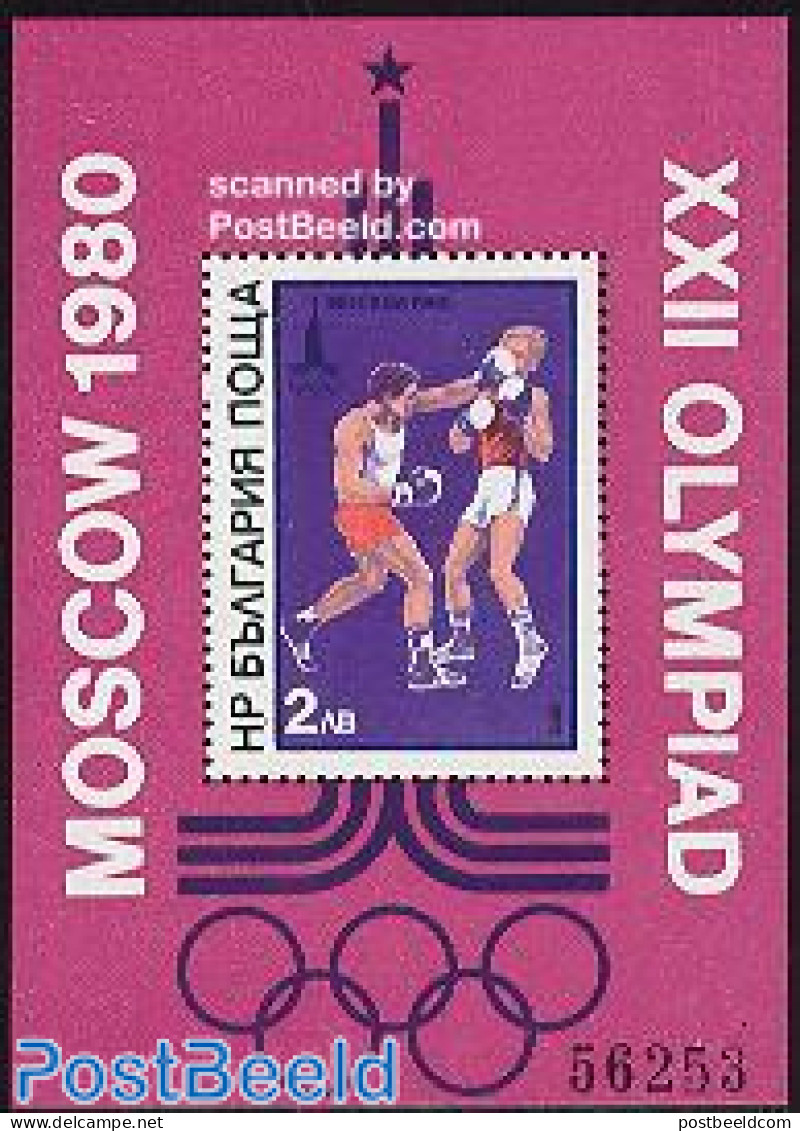 Bulgaria 1979 Olympic Games, Boxing S/s, Mint NH, Sport - Boxing - Olympic Games - Unused Stamps