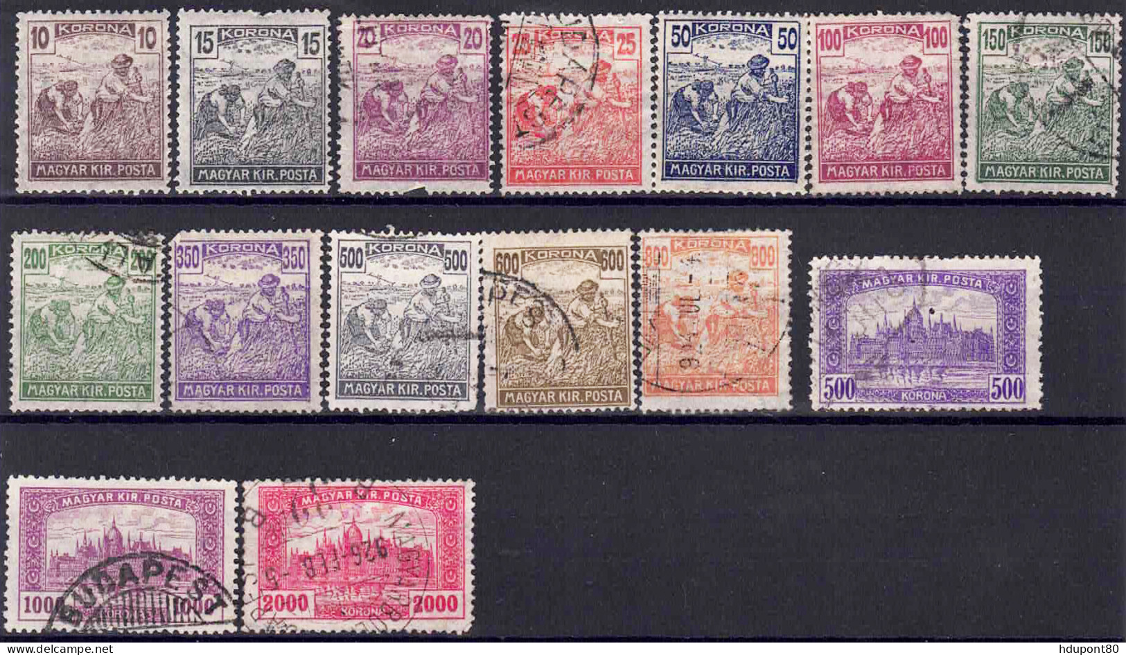 YT 324 à 327, 329 à 332, 334 à 337, 339 à 341 - Used Stamps