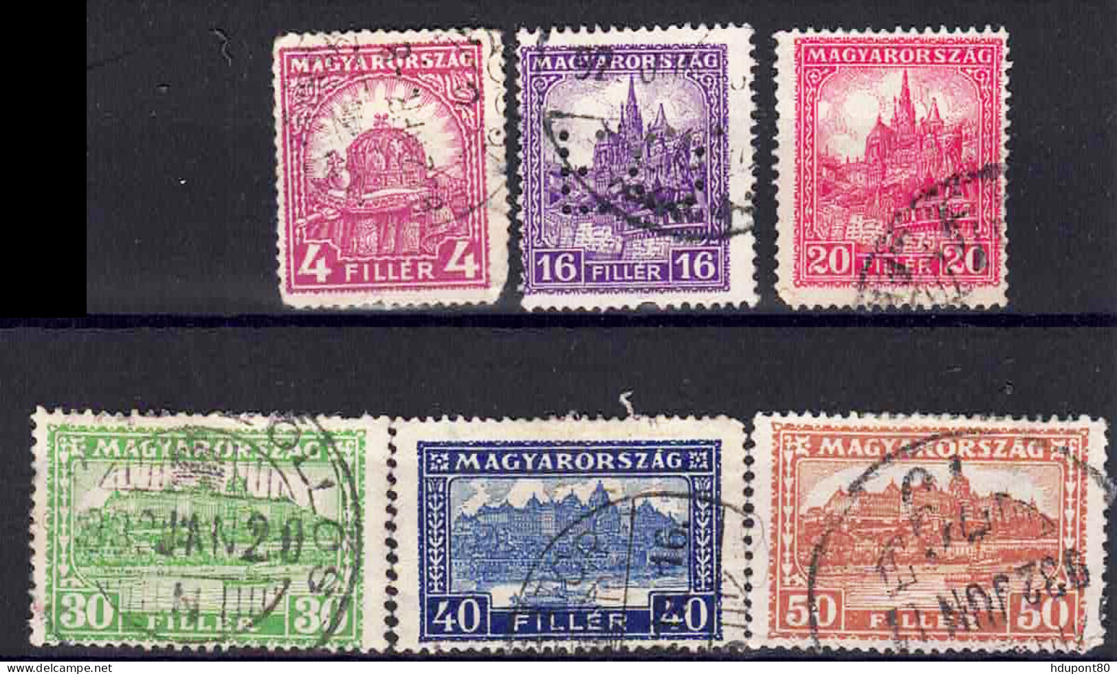 YT 409, 412, 413, 413A, 416, 416A - Used Stamps