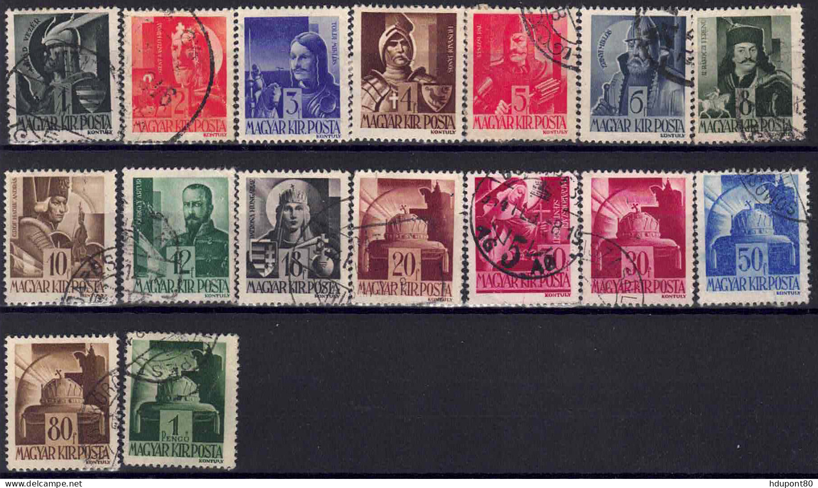 YT 612 à 622, 624 à 628 - Used Stamps