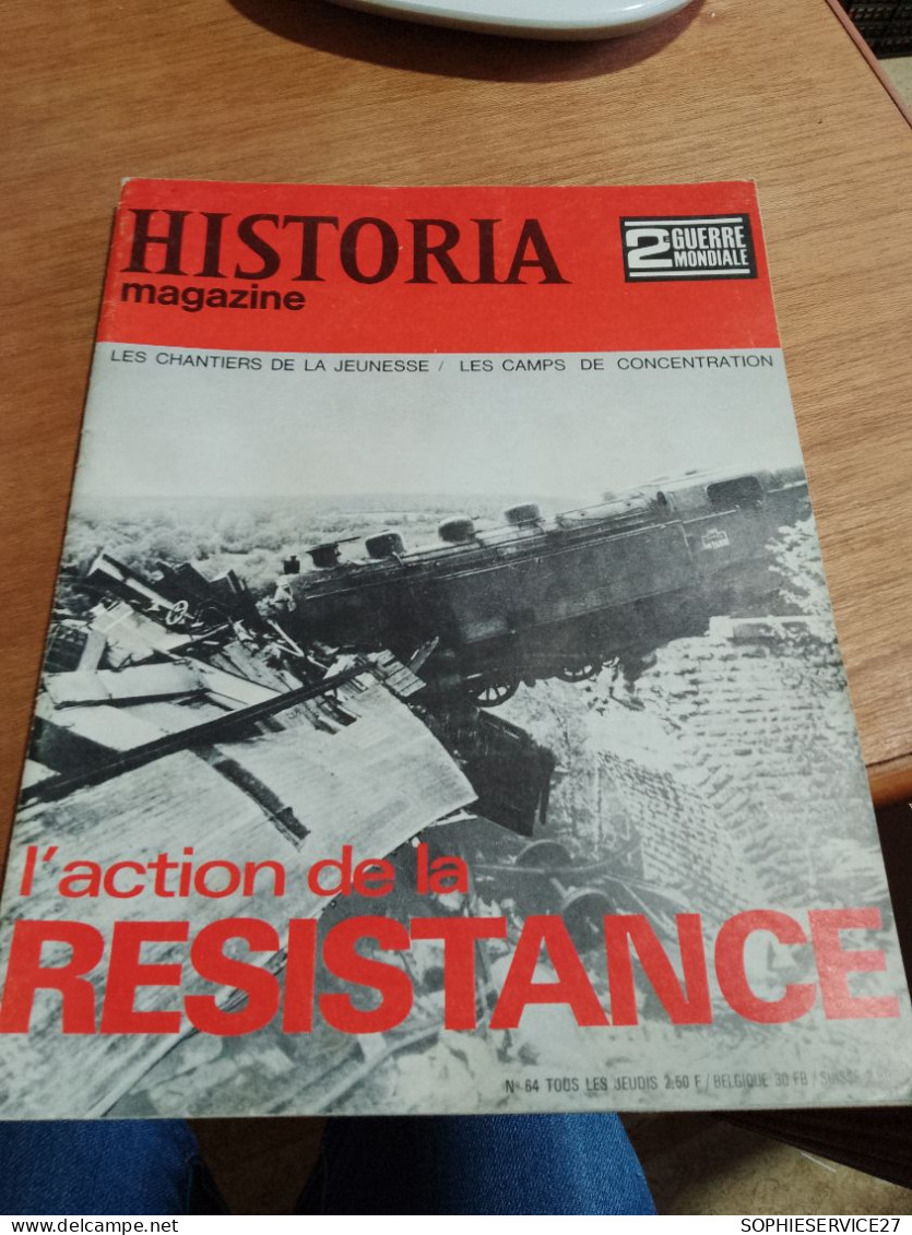 153 //  HISTORIA MAGAZINE  1969 / L'ACTION DE LA RESISTANCE - Historia