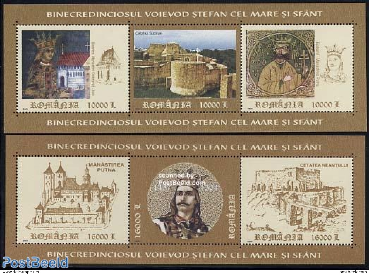 Romania 2004 King Stefan 2 S/s, Mint NH, History - History - Kings & Queens (Royalty) - Art - Bridges And Tunnels - Ca.. - Neufs