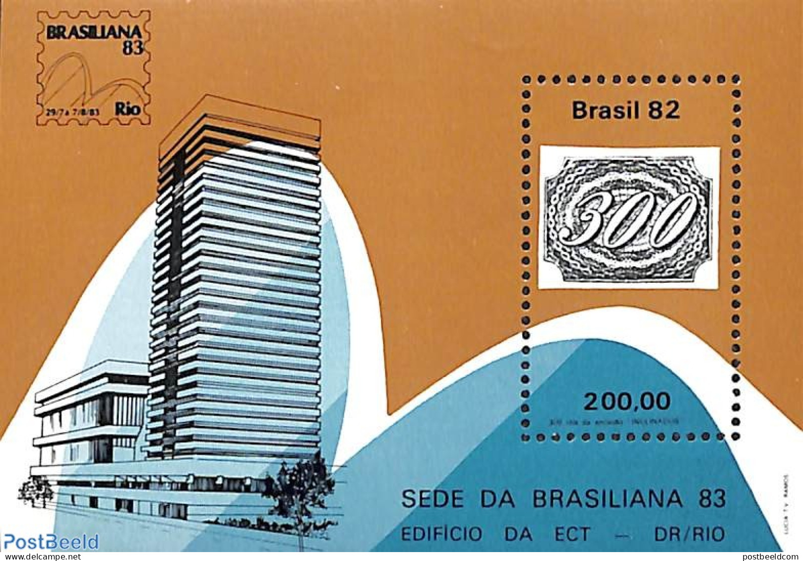 Brazil 1982 Brasiliana S/s, Mint NH, Stamps On Stamps - Neufs