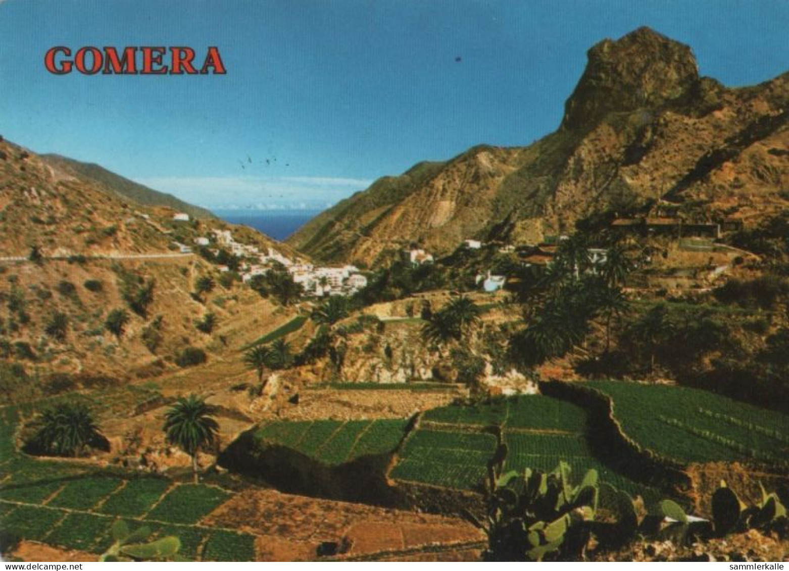 74810 - Spanien - Vallehermoso - Vista Parcial - 1988 - Gomera